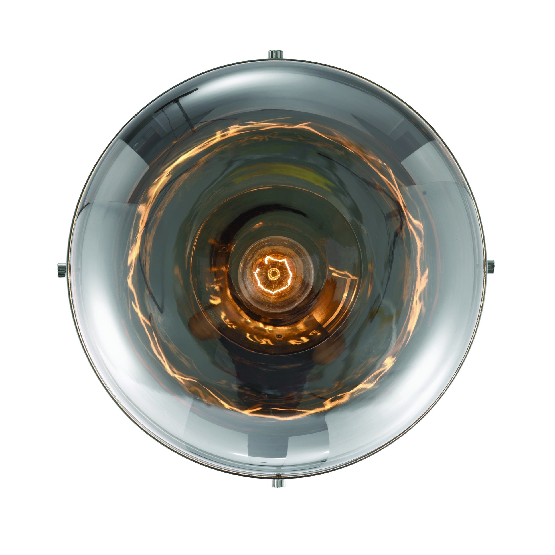 Eurofase Lighting Nottingham 10" 1-Light Smoke Glass Shade Polished Nickel Pendant Light