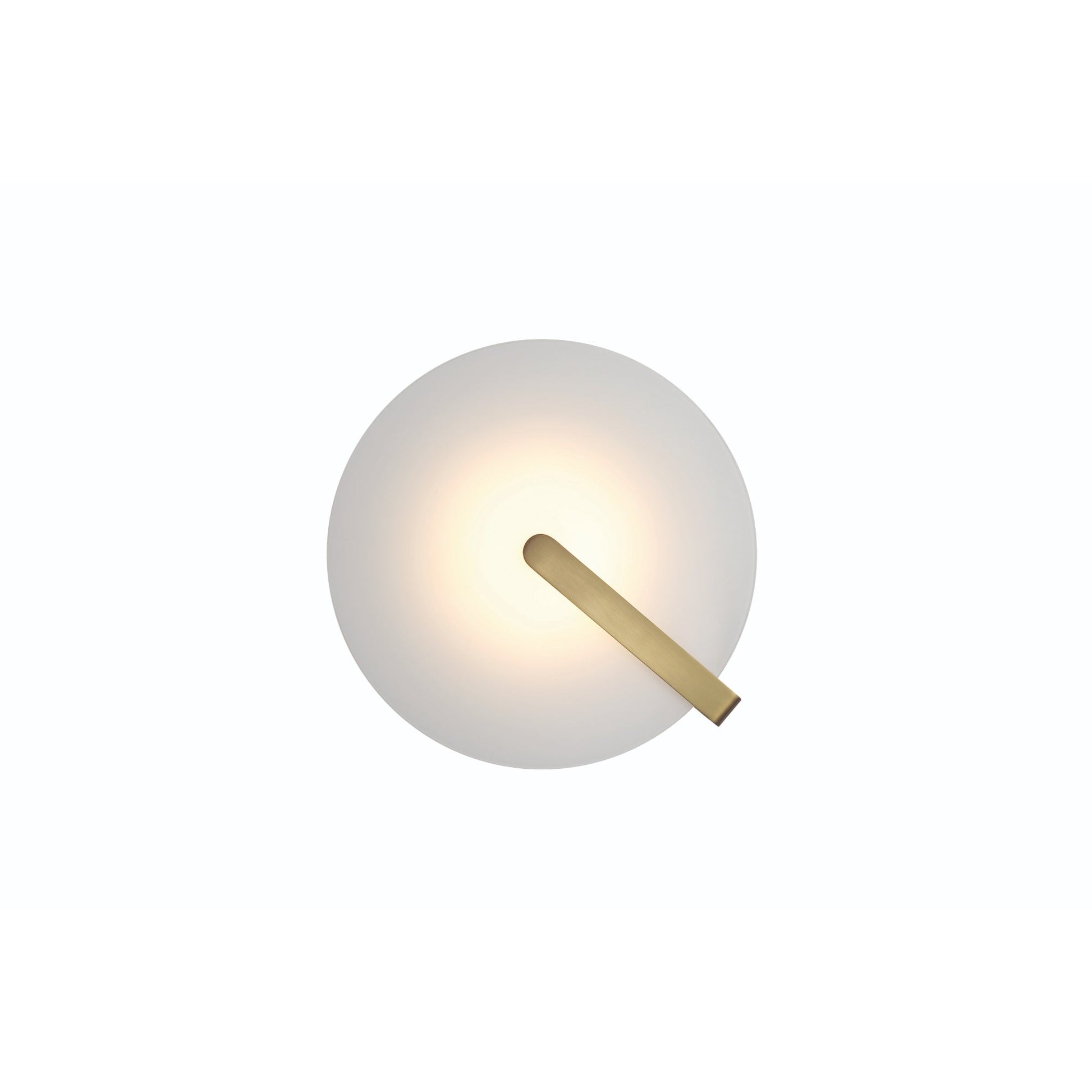Eurofase Lighting Nuvola 12" Dimmable Integrated LED Matte Gold Flush Mount With White Glass Shade