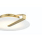 Eurofase Lighting Nuvola 17" Dimmable Integrated LED Gold Flush Mount With White Glass Shade