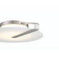 Eurofase Lighting Nuvola 17" Dimmable Integrated LED Satin Nickel Flush Mount With White Glass Shade