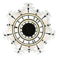 Eurofase Lighting Nuvola 24" 2-Light Integrated LED White Glass Shade Matte Black Chandelier