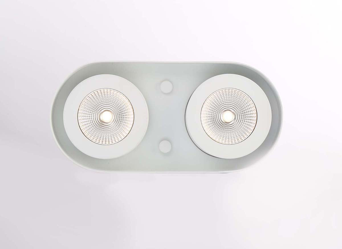 Eurofase Lighting Nymark 11" 2-Light Dimmable Integrated LED White Semi-Flush Mount