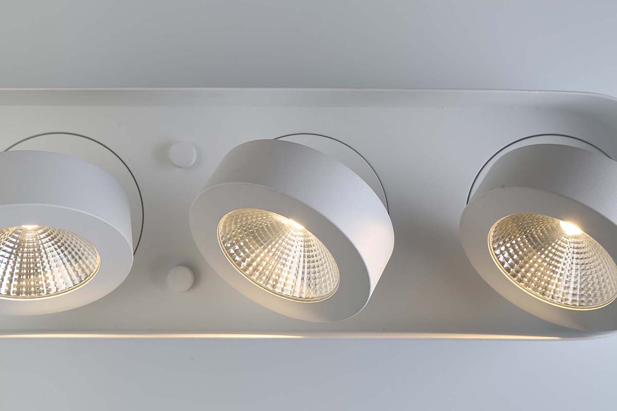 Eurofase Lighting Nymark 16" 3-Light Dimmable Integrated LED White Semi-Flush Mount
