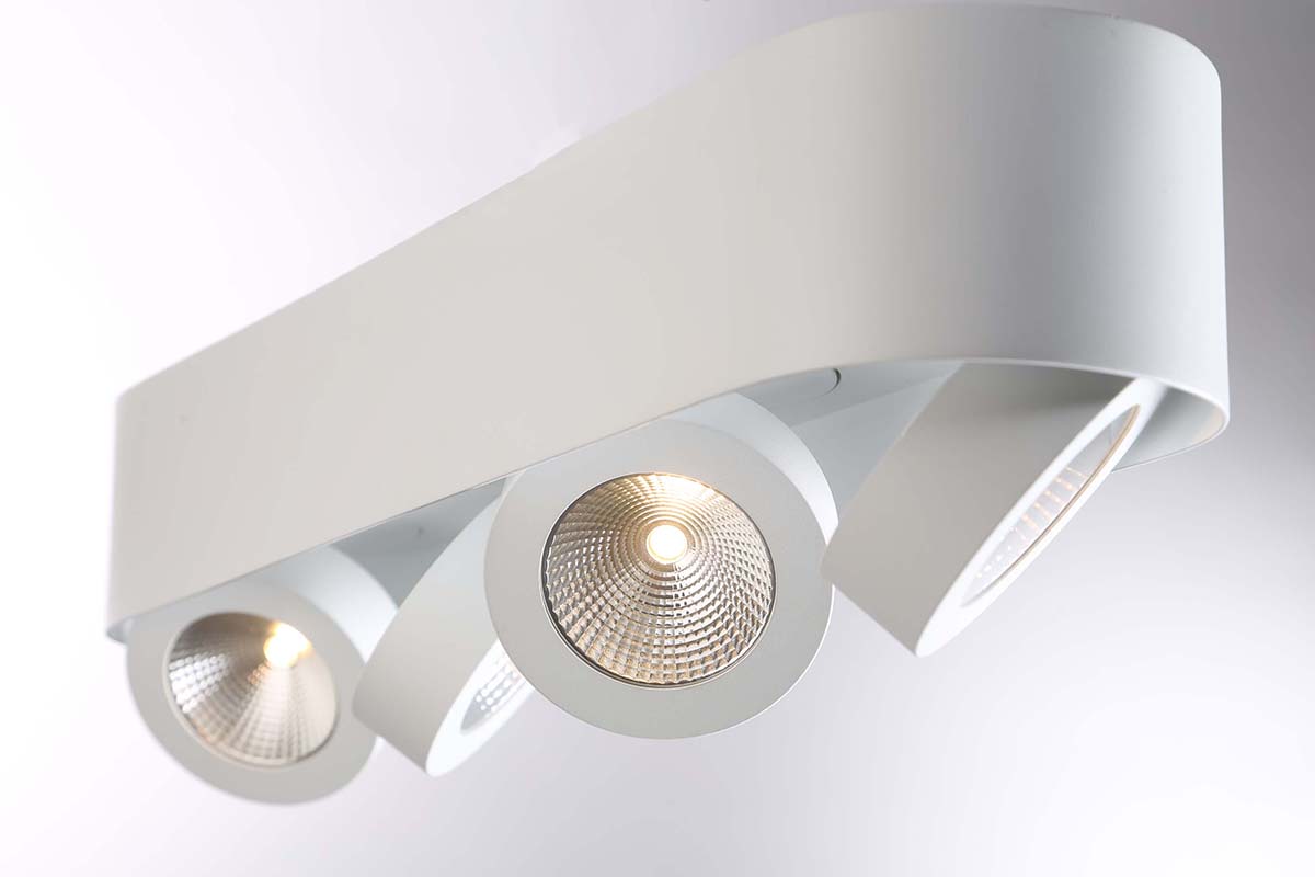 Eurofase Lighting Nymark 16" 3-Light Dimmable Integrated LED White Semi-Flush Mount