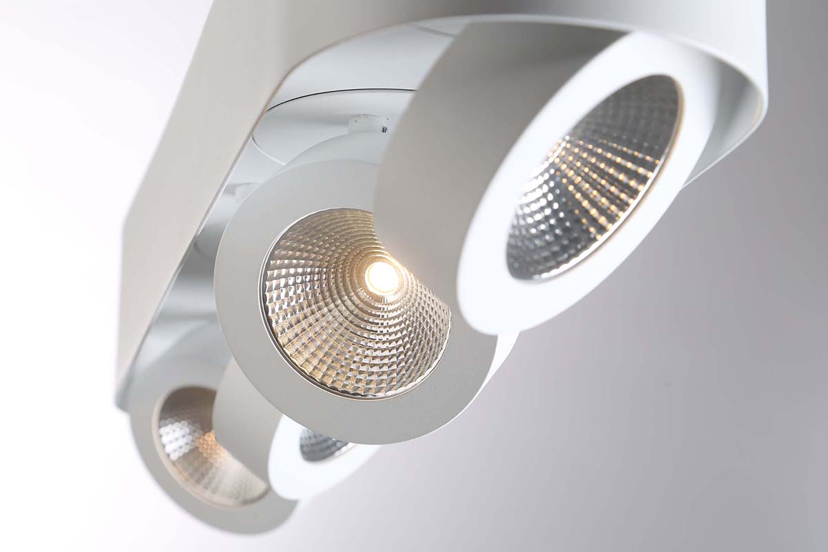 Eurofase Lighting Nymark 22" 4-Light Dimmable Integrated LED White Semi-Flush Mount
