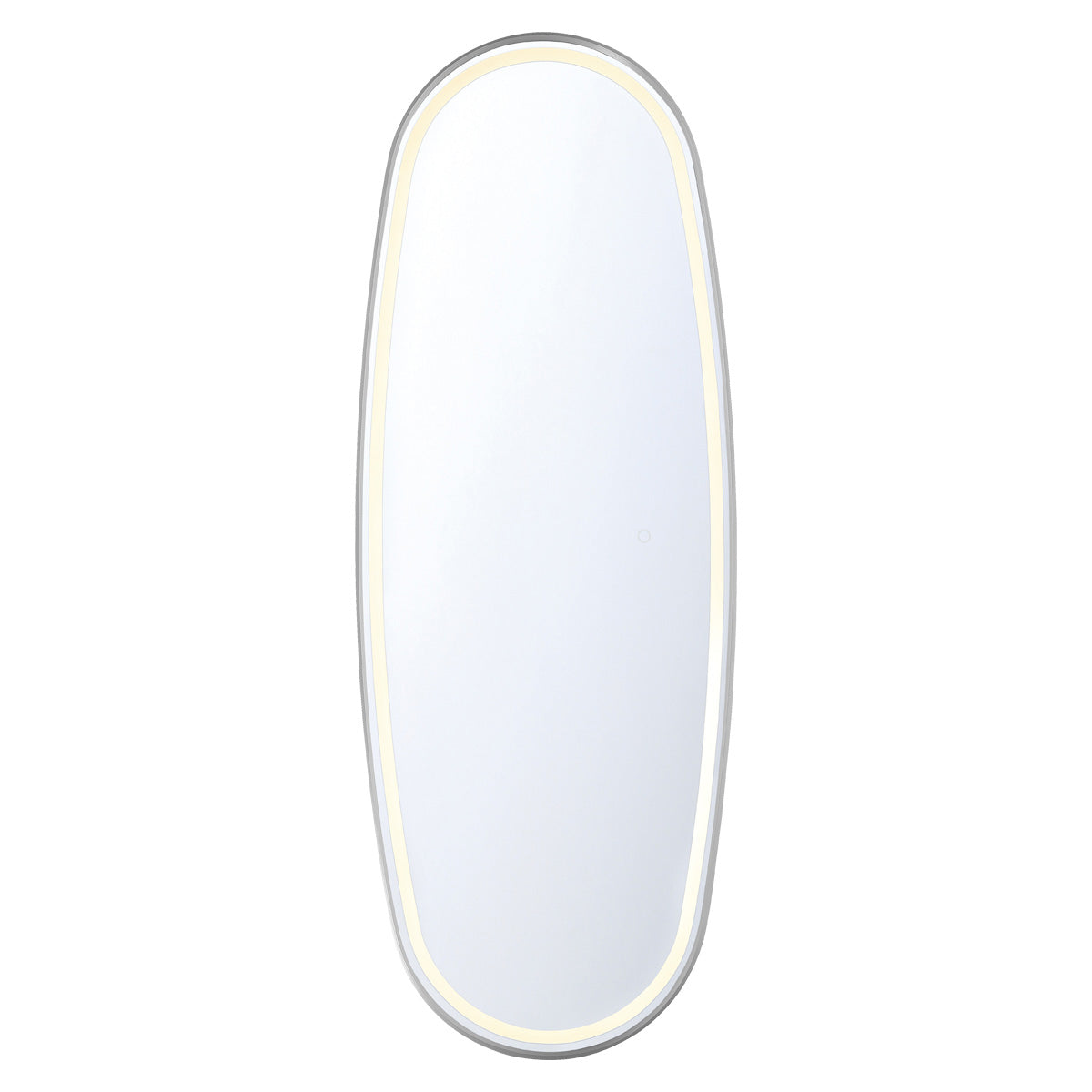 Eurofase Lighting Obon 18" x 47" Edge-Lit Integrated LED Oval Mirror With Aluminum Frame
