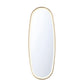 Eurofase Lighting Obon 18" x 47" Edge-Lit Integrated LED Oval Mirror With Gold Aluminum Frame