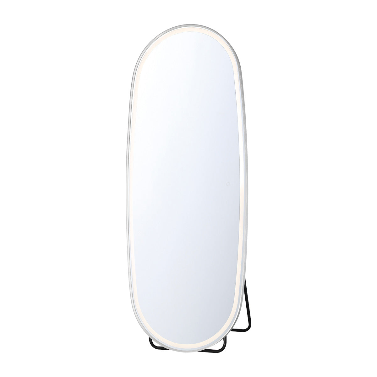 Eurofase Lighting Obon 26" x 65" Edge-Lit Integrated LED Oval Mirror With Aluminum Frame