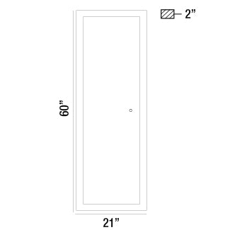 Eurofase Lighting Odessa 60" Dimmable Integrated LED Mirror