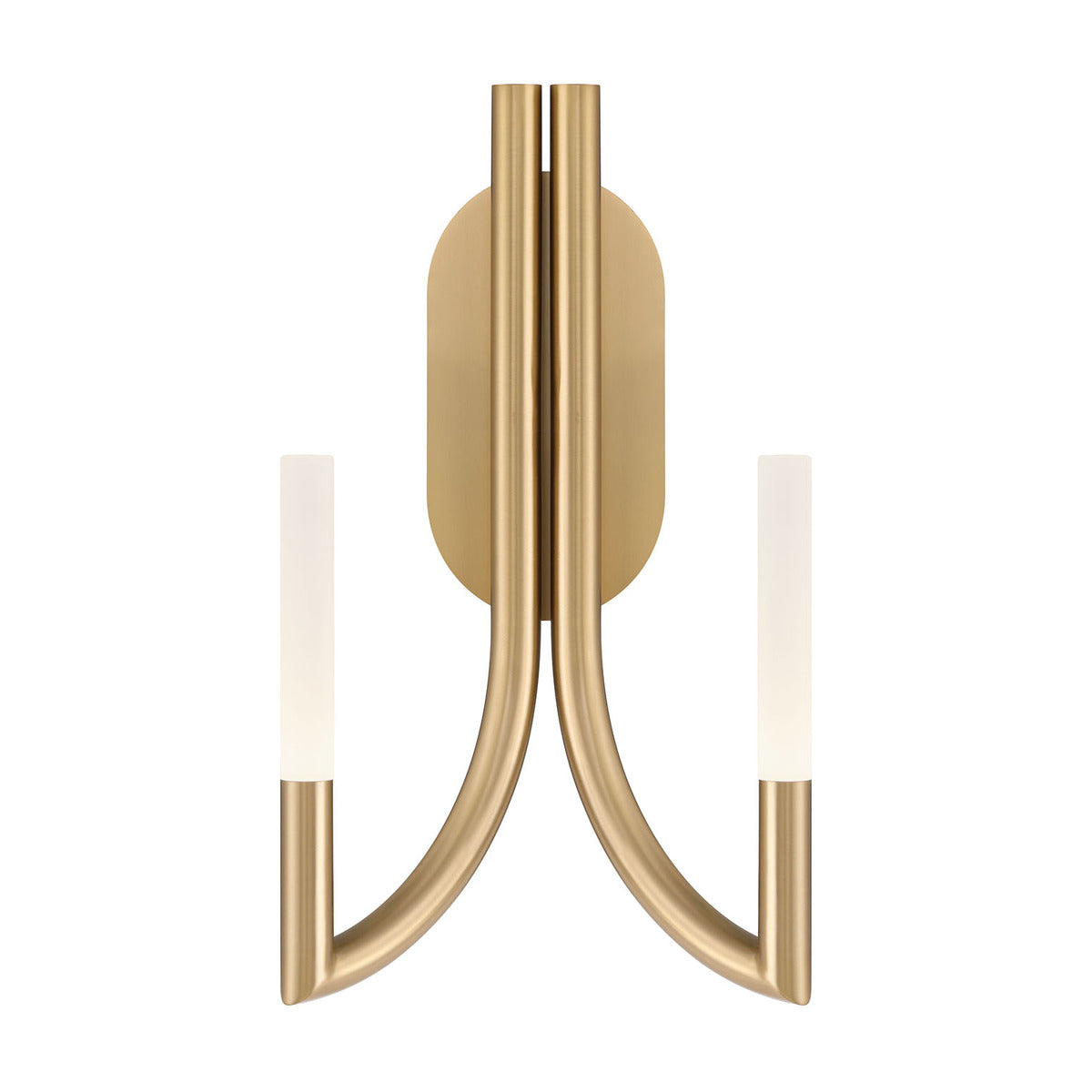 Eurofase Lighting Olette 17" 2-Light Integrated LED Acrylic Shade Gold Steel Wall Sconce