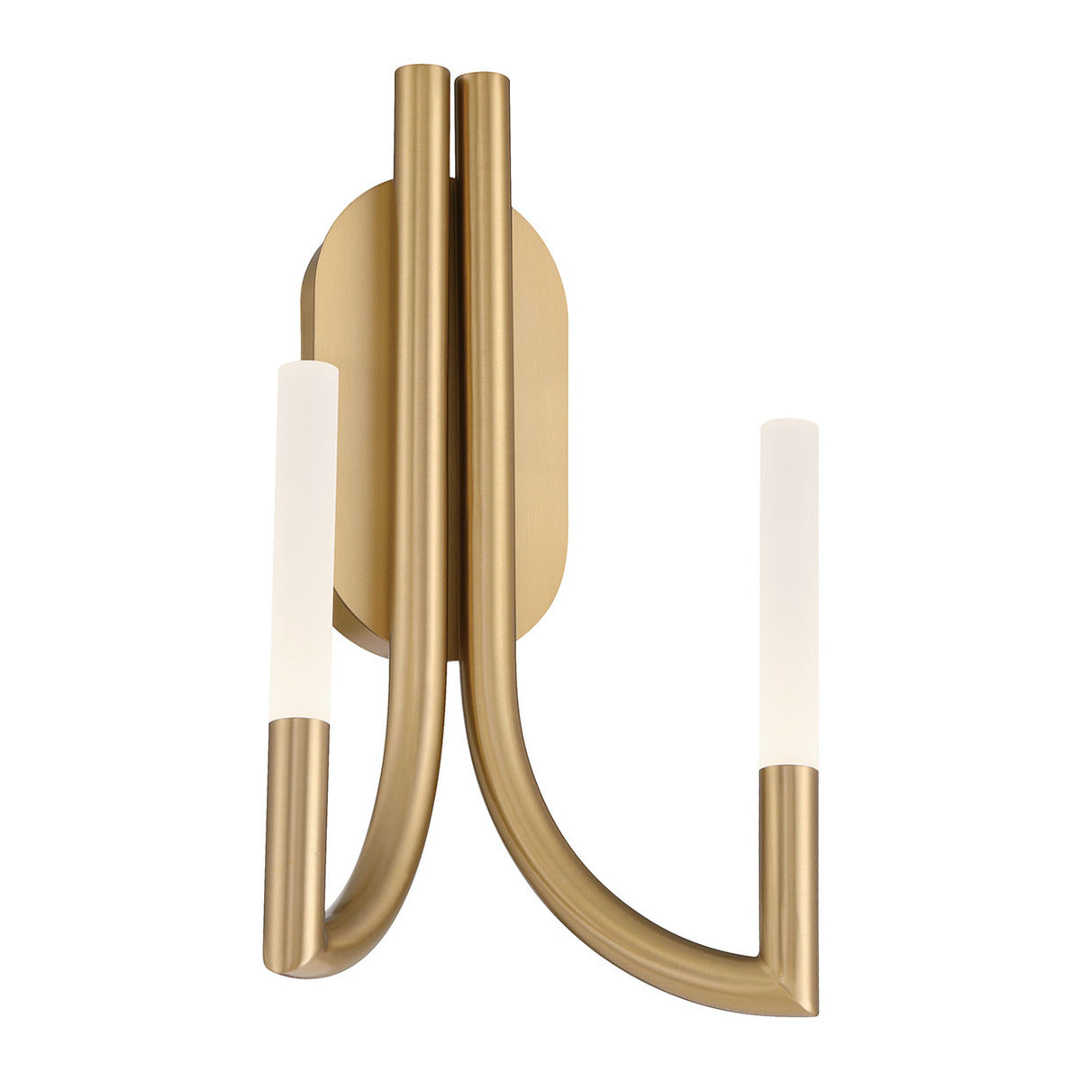 Eurofase Lighting Olette 17" 2-Light Integrated LED Acrylic Shade Gold Steel Wall Sconce