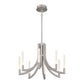Eurofase Lighting Olette 24" 8-Light Integrated LED Acrylic Shade Brushed Nickel Steel Chandelier