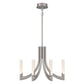 Eurofase Lighting Olette 24" 8-Light Integrated LED Acrylic Shade Brushed Nickel Steel Chandelier