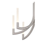 Eurofase Lighting Olette 24" 8-Light Integrated LED Acrylic Shade Brushed Nickel Steel Chandelier