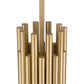 Eurofase Lighting Olette 42" 2-Tier 20-Light Integrated LED Acrylic Shade Gold Steel Chandelier