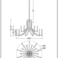 Eurofase Lighting Olette 42" 2-Tier 20-Light Integrated LED Acrylic Shade Brushed Nickel Steel Chandelier