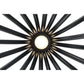Eurofase Lighting Olette 42" 2-Tier 20-Light Integrated LED Acrylic Shade Matte Black Steel Chandelier