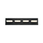Eurofase Lighting Olson 24" 4-Light Dimmable Integrated LED Black Metal Bath Bar With Frosted Acrylic Shades
