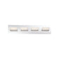 Eurofase Lighting Olson 24" 4-Light Dimmable Integrated LED Chrome Metal Bath Bar With Frosted Acrylic Shades