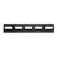 Eurofase Lighting Olson 30" 5-Light Dimmable Integrated LED Black Metal Bath Bar With Frosted Acrylic Shades