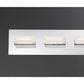 Eurofase Lighting Olson 30" 5-Light Dimmable Integrated LED Chrome Metal Bath Bar With Frosted Acrylic Shades
