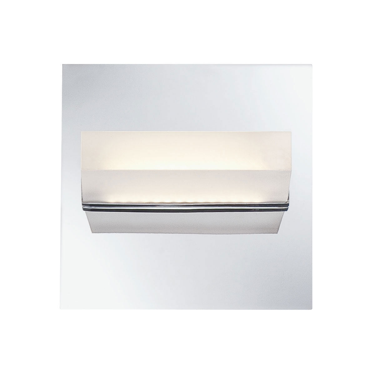 Eurofase Lighting Olson 5" Dimmable Integrated LED Chrome Metal Wall Sconce With Frosted Acrylic Shade