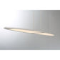 Eurofase Lighting Ormont 39" Linear Dimmable Integrated LED Brushed Nickel Aluminum Chandelier With Frosted Acrylic Shades