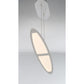 Eurofase Lighting Ormont 39" Linear Dimmable Integrated LED Brushed Nickel Aluminum Chandelier With Frosted Acrylic Shades