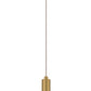 Eurofase Lighting Palmas 10" 1-Light Integrated LED Smoke Glass Shade Gold Mini Pendant Light