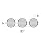 Eurofase Lighting Palmas 23" 3-Light Integrated LED Frosted Glass Shade Polished Nickel Vanity Light
