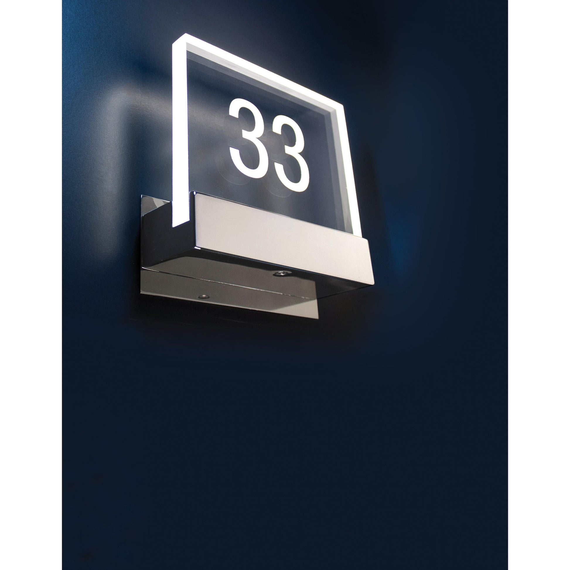 Eurofase Lighting Para 7" Integrated LED Clear Acrylic Shade Chrome Metal Wall Sconce