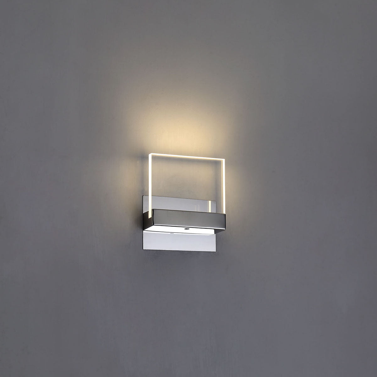 Eurofase Lighting Para 7" Integrated LED Clear Acrylic Shade Chrome Metal Wall Sconce