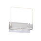 Eurofase Lighting Para 7" Integrated LED Clear Acrylic Shade Chrome Metal Wall Sconce