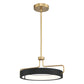 Eurofase Lighting Pemberton 18" Dimmable Integrated LED Antique Brass Metal Pendant Light/ Semi Flush Mount