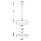 Eurofase Lighting Pemberton 18" Dimmable Integrated LED Satin Nickel Metal Pendant Light/ Semi Flush Mount