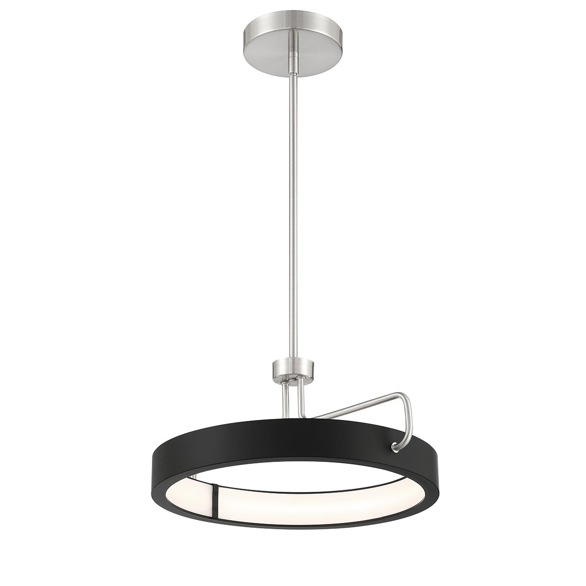 Eurofase Lighting Pemberton 18" Dimmable Integrated LED Satin Nickel Metal Pendant Light/ Semi Flush Mount