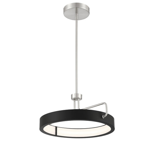 Eurofase Lighting Pemberton 18" Dimmable Integrated LED Satin Nickel Metal Pendant Light/ Semi Flush Mount