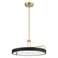 Eurofase Lighting Pemberton 26" Dimmable Integrated LED Antique Brass Metal Pendant Light/ Semi Flush Mount