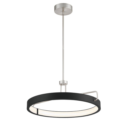 Eurofase Lighting Pemberton 26" Dimmable Integrated LED Satin Nickel Metal Pendant Light/ Semi Flush Mount