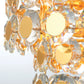 Eurofase Lighting Perrene 32" 24-Light Gold Incandescent Round Chandelier With Clear Glass Shade