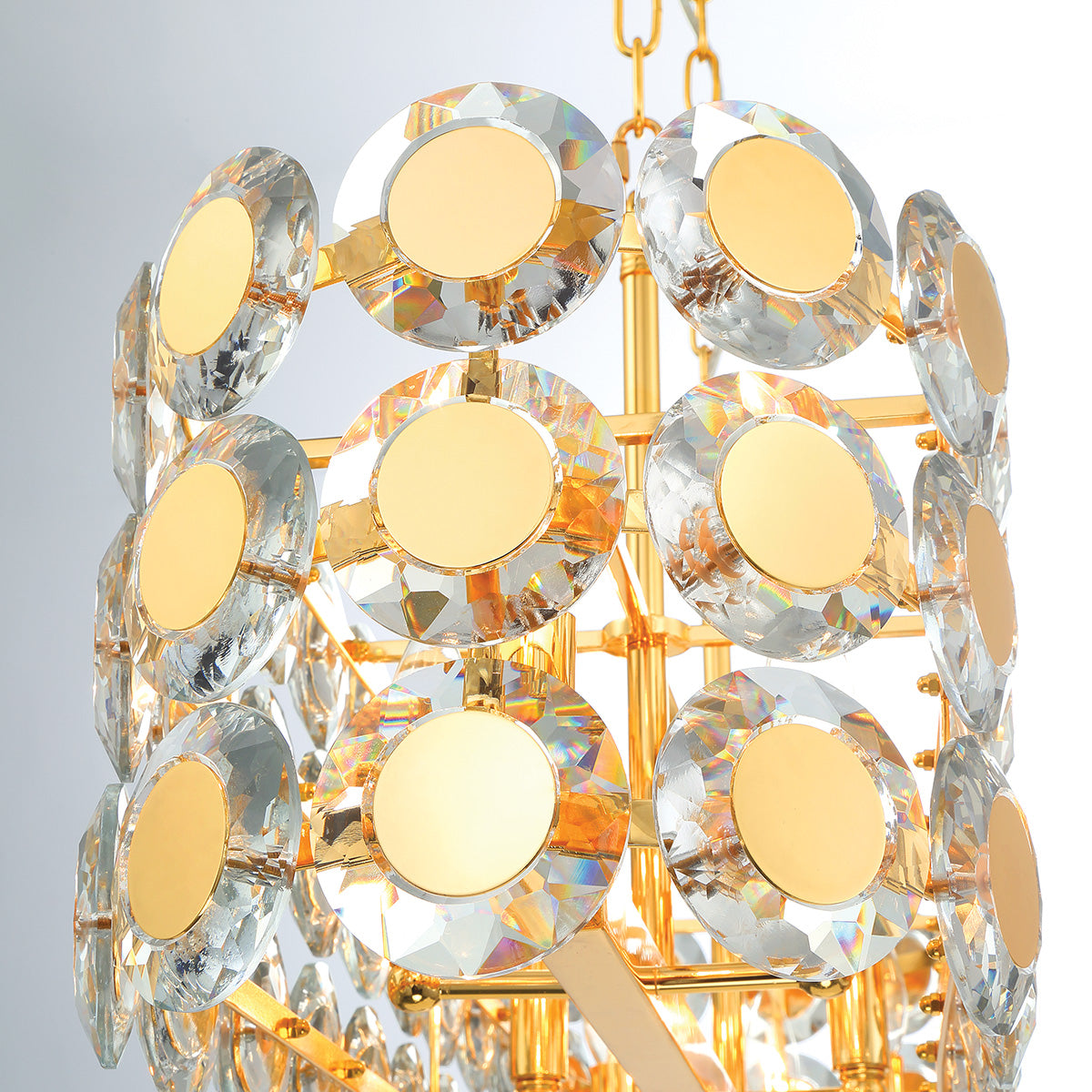 Eurofase Lighting Perrene 40" 8-Light Gold Incandescent Linear Chandelier With Clear Glass Shade