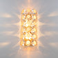 Eurofase Lighting Perrene 9" 2-Light Gold Incandescent Wall Sconce With Clear Glass Shade
