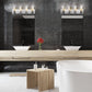 Eurofase Lighting Pista 26" 4-Light Dimmable Incandescent Chrome Bath Bar With Clear Glass Shades