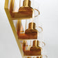 Eurofase Lighting Pista 34" 5-Light Dimmable Incandescent Gold Bath Bar With Clear Glass Shades