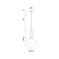 Eurofase Lighting Prospect 10" Small Dimmable Incandescent Gold Metal Pendant Light With Clear Glass Shade