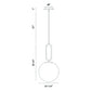 Eurofase Lighting Prospect 12" Large Dimmable Incandescent Gold Metal Pendant Light With Clear Glass Shade