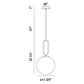 Eurofase Lighting Prospect 12" Large Dimmable Incandescent Gold Metal Pendant Light With Opal White Glass Shade