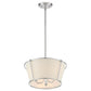 Eurofase Lighting Pulito 15" 3-Light Dimmable Incandescent Polished Nickel Pendant Light/ Semi Flush Mount