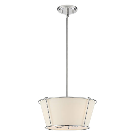 Eurofase Lighting Pulito 15" 3-Light Dimmable Incandescent Polished Nickel Pendant Light/ Semi Flush Mount