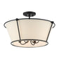 Eurofase Lighting Pulito 21" 4-Light Dimmable Incandescent Matte Black Pendant Light/ Semi Flush Mount